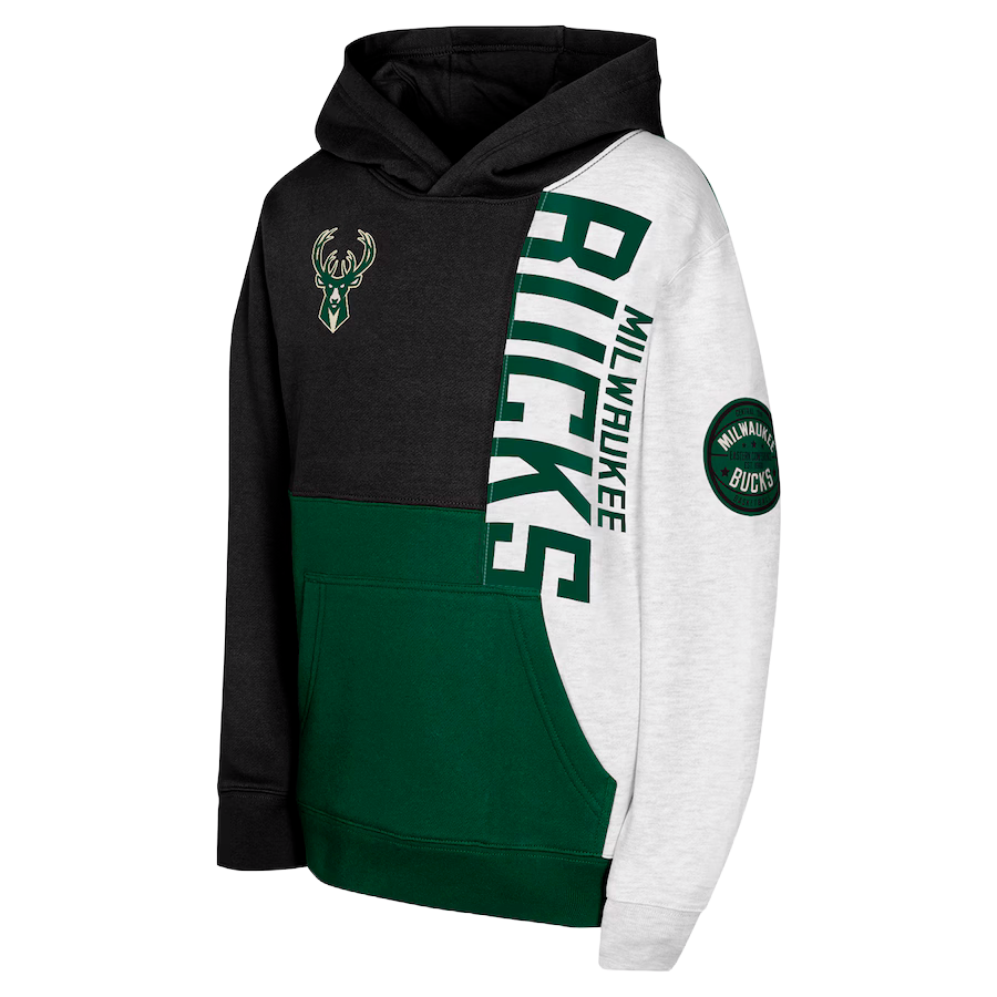 OUTERSTUFF SPLASH PULLOVER HOODIE MILWAUKEE BUCKS | CROSSOVER RICCIONE