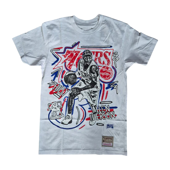 MITCHELL & NESS CHALKED UP TEE ALLEN IVERSON | CROSSOVER RICCIONE