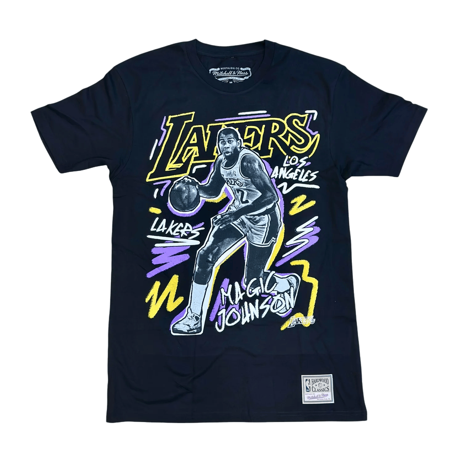 MITCHELL & NESS CHALKED UP TEE MAGIC JOHNSON | CROSSOVER RICCIONE