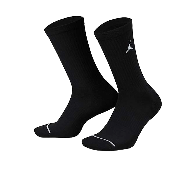 JORDAN EVERYDAY SOCKS 3PACK BLACK | CROSSOVER RICCIONE